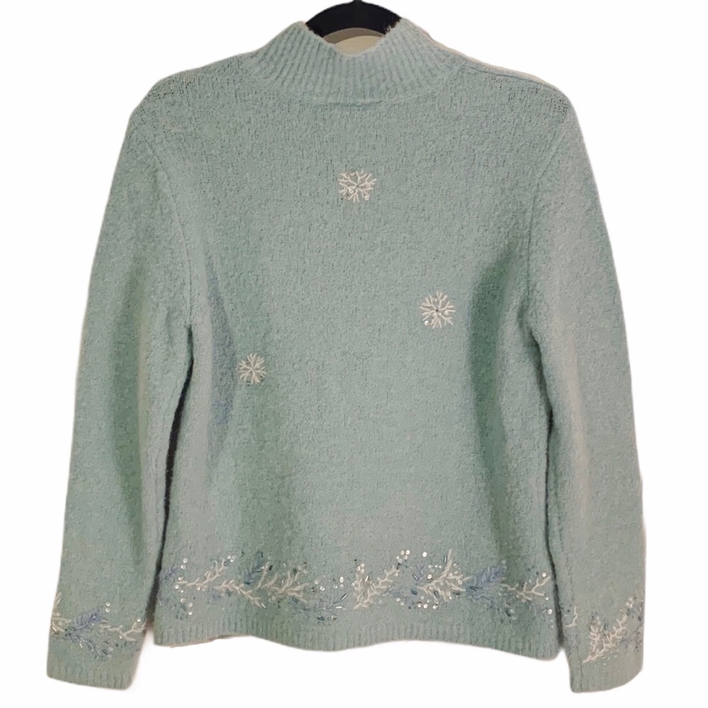 Talbots | Embellished Wool Blend Sweater - Picture 3 of 6